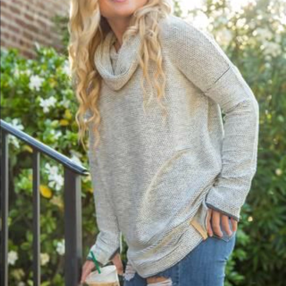 JADELYNN BROOKE / Boyfriend Cowl Neck Sweater